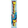 Spoontiques – Trick or Treat – Halloween – Welcome Porch Sign – Decorative Home Décor Wooden Signs – Rustic Outdoor Decoration – Durable and Weatherproof – Entryway Decoration – 8” x 40”(Porch Sign Superman)