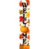 Spoontiques – Trick or Treat – Halloween – Welcome Porch Sign – Decorative Home Décor Wooden Signs – Rustic Outdoor Decoration – Durable and Weatherproof – Entryway Decoration – 8” x 40”(Welcome Fall)