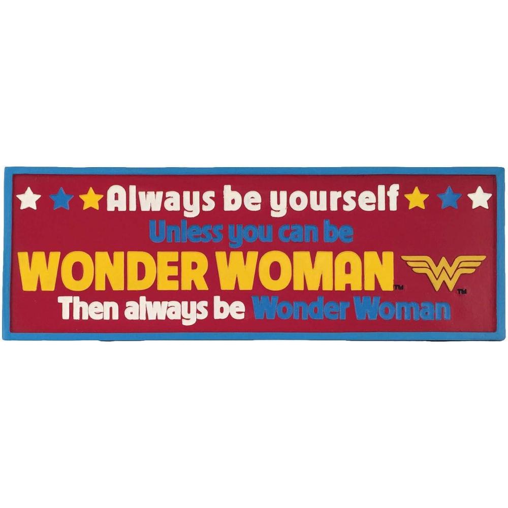 image:imageSpoontiques Boo Desk Sign  Decorative Home Dcor Wooden Sign  Durable Entryway amp Desk Decor 775Wonder Woman
