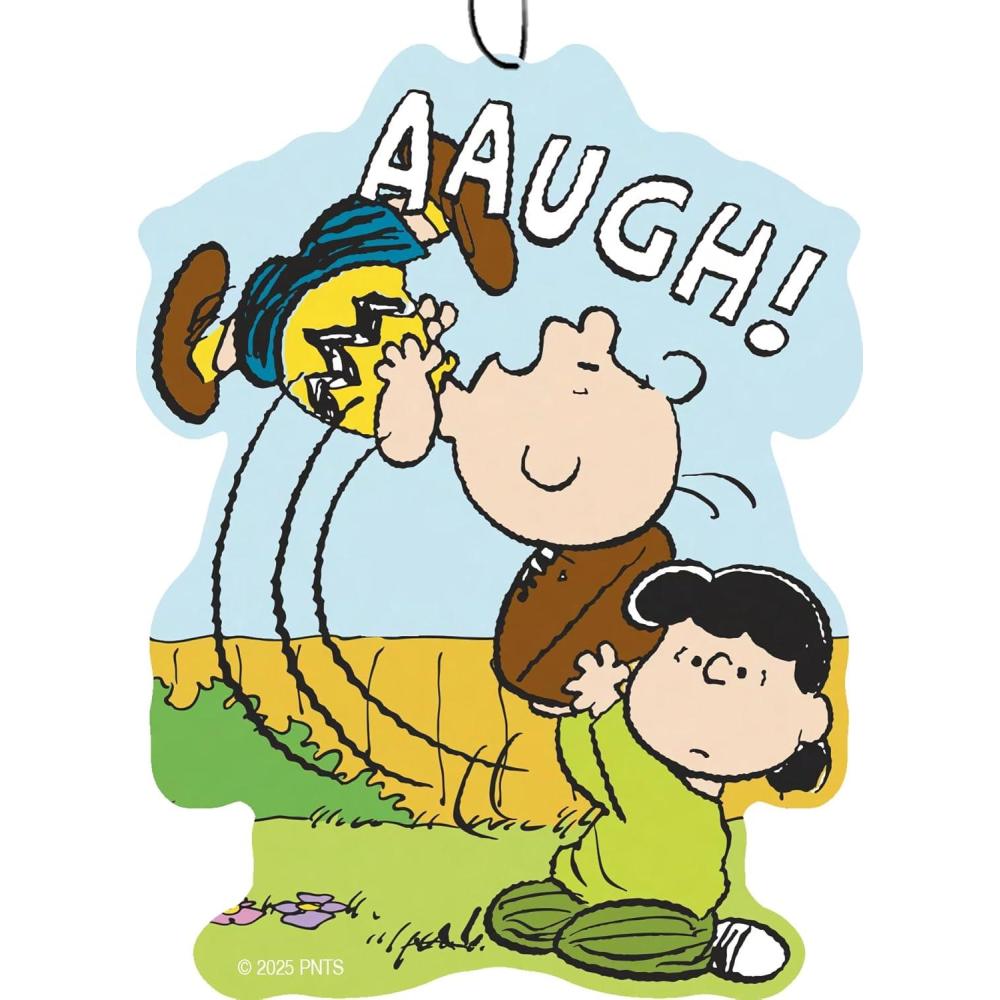 image:imageSpoontiques Peanuts Halloween Air Freshener 3pk Themed Car Interior Accessories amp Essentials Hanging Air Freshener for Cars amp Trucks LongLasting Fragrance New Car ScentPeanuts Football