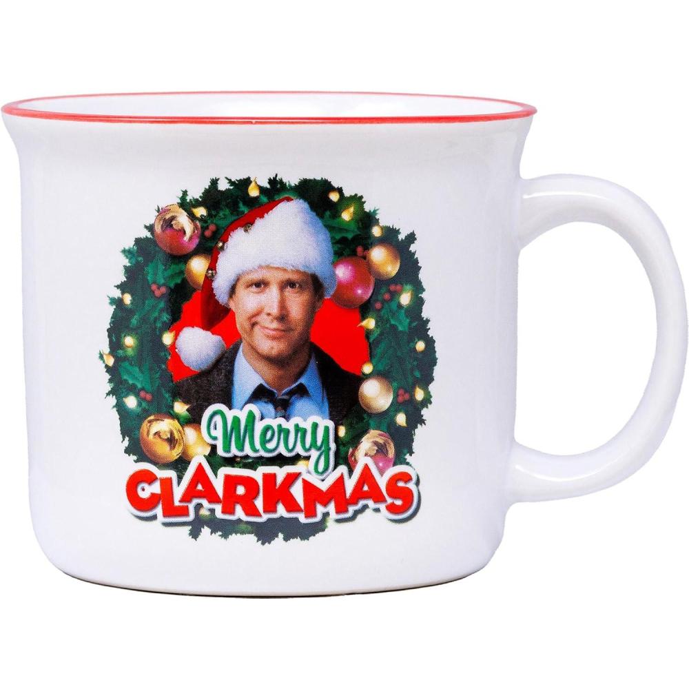 image:imageSpoontiques Peanuts Halloween Ceramic Camper Mug 14oz Microwave amp Dishwasher Safe for Cold amp Hot Beverages SnoopyMerry Clarkmas