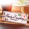 Spoontiques Boo Desk Sign – Decorative Home Décor Wooden Sign – Durable Entryway & Desk Decor (7.75″)(Family is Everything)