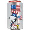 Spoontiques – Neoprene Can Cooler – Durable Insulated Neoprene Holder for Cans or Bottles – Metallic Finish with Glitter Accents – Perfect for Parties or Gifts – Peanuts Halloween Can Cooler(Peanuts July 4th)