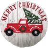 Spoontiques – Peanuts Christmas Stepping Stone – Decorative Garden Stone for Yard, Patio, Garden or Walkway – Outdoor or Indoor Home Decor(Merry Christmas Truck)
