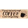 Spoontiques Boo Desk Sign – Decorative Home Décor Wooden Sign – Durable Entryway & Desk Decor (7.75″)(Coffee)