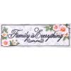 Spoontiques Boo Desk Sign – Decorative Home Décor Wooden Sign – Durable Entryway & Desk Decor (7.75″)(Family is Everything)