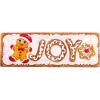Spoontiques Boo Desk Sign – Decorative Home Décor Wooden Sign – Durable Entryway & Desk Decor (7.75″)(Gingerbread Joy)