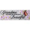 Spoontiques Boo Desk Sign – Decorative Home Décor Wooden Sign – Durable Entryway & Desk Decor (7.75″)(Grandma)