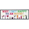 Spoontiques Boo Desk Sign – Decorative Home Décor Wooden Sign – Durable Entryway & Desk Decor (7.75″)(Happy)