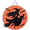 Spoontiques Door Décor Sign – Weatherproof PVC Signs for Indoor or Outdoor Use - Includes Decorative Ribbon for Hanging – Witch Door Sign