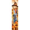 Spoontiques Scarecrow Porch Sign – Decorative Home Décor Wooden Signs – Rustic Outdoor Decoration – Durable and Weatherproof – Entryway Decoration – 8” x 40”
