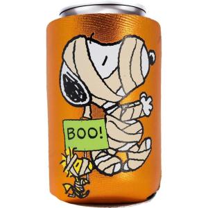 Spoontiques – Neoprene Can Cooler – Durable Insulated Neoprene Holder for Cans or Bottles – Metallic Finish with Glitter Accents – Perfect for Parties or Gifts – Peanuts Halloween Can Cooler(Peanuts Halloween)
