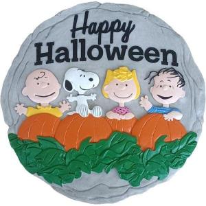 Spoontiques – Peanuts Christmas Stepping Stone – Decorative Garden Stone for Yard, Patio, Garden or Walkway – Outdoor or Indoor Home Decor(Peanuts Halloween)