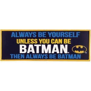 Spoontiques Boo Desk Sign – Decorative Home Décor Wooden Sign – Durable Entryway & Desk Decor (7.75″)(Batman)