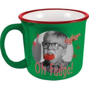 Spoontiques Peanuts Halloween Ceramic Camper Mug, 14oz – Microwave & Dishwasher Safe, for Cold & Hot Beverages – Snoopy(Oh Fudge)