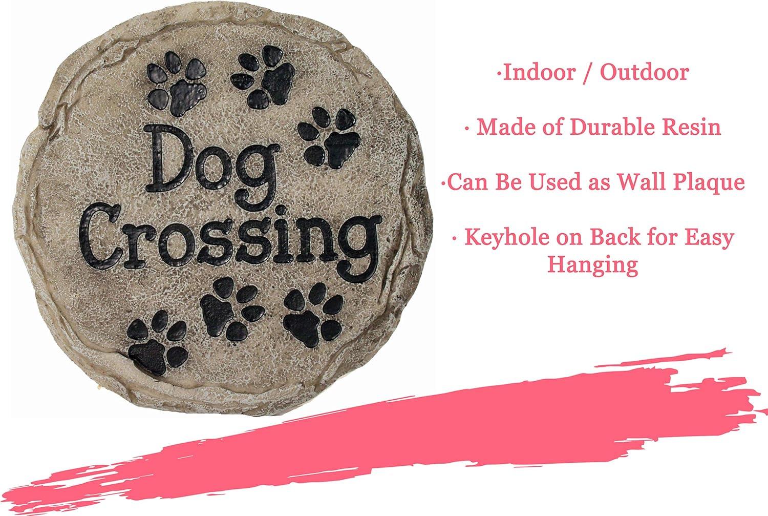 image:imageSpoontiques Garden Dcor Grandmas Garden Stepping Stone Decorative Stone for GardenDog Crossing