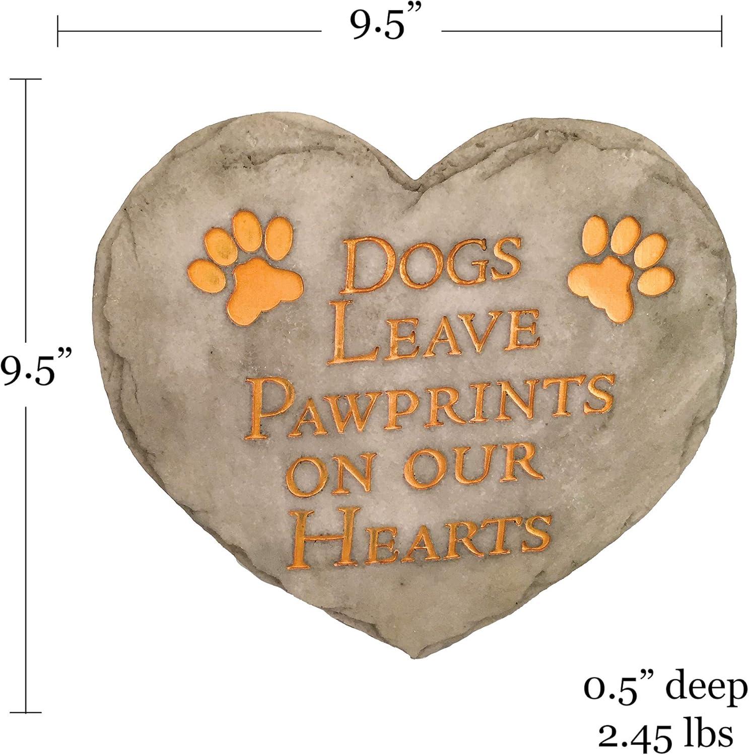 image:imageSpoontiques Garden Dcor Grandmas Garden Stepping Stone Decorative Stone for GardenDogs Pawprints