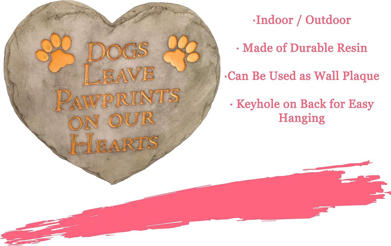 image:imageSpoontiques Garden Dcor Grandmas Garden Stepping Stone Decorative Stone for GardenDogs Pawprints