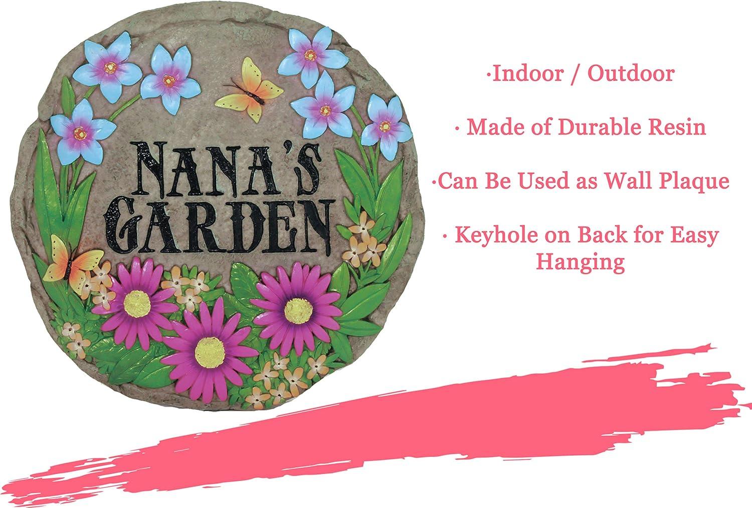 image:imageSpoontiques Garden Dcor Grandmas Garden Stepping Stone Decorative Stone for GardenNanas Garden