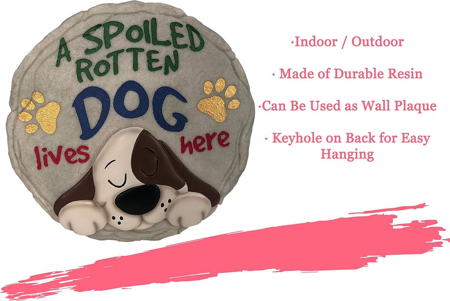 image:imageSpoontiques Garden Dcor Grandmas Garden Stepping Stone Decorative Stone for GardenSpoiled Rotten Dog