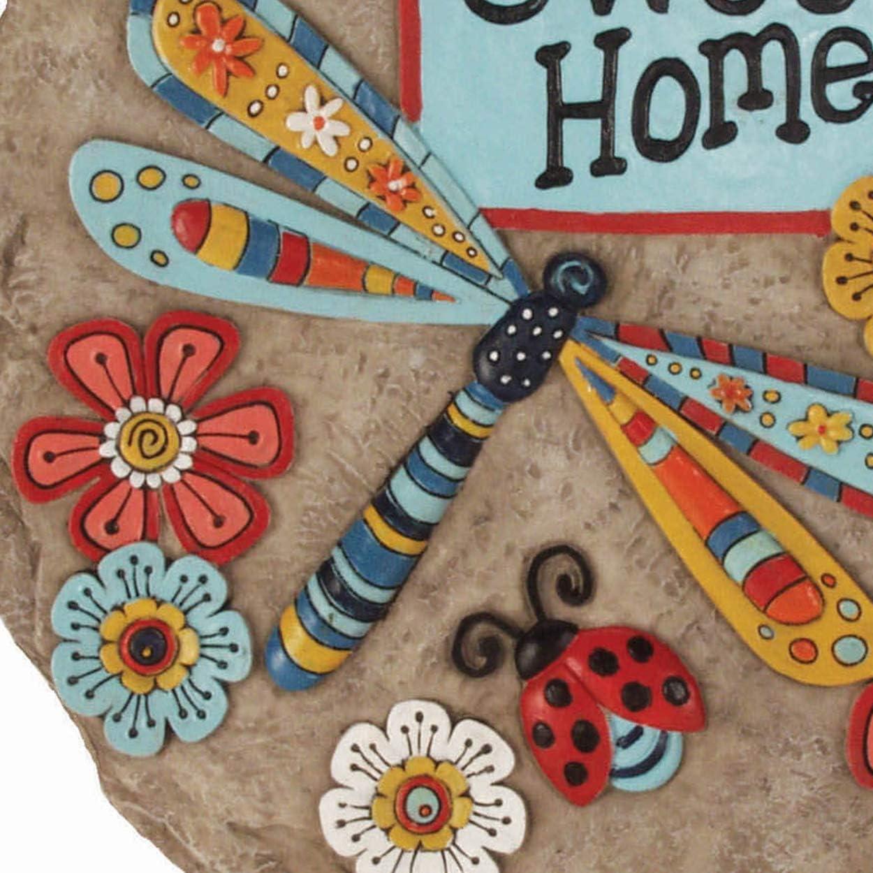 image:imageSpoontiques Garden Dcor Home Sweet Dragonfly Stepping Stone Decorative Stone for Garden
