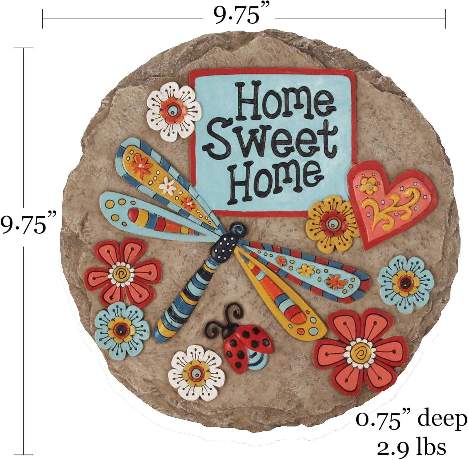 image:imageSpoontiques Garden Dcor Home Sweet Dragonfly Stepping Stone Decorative Stone for Garden