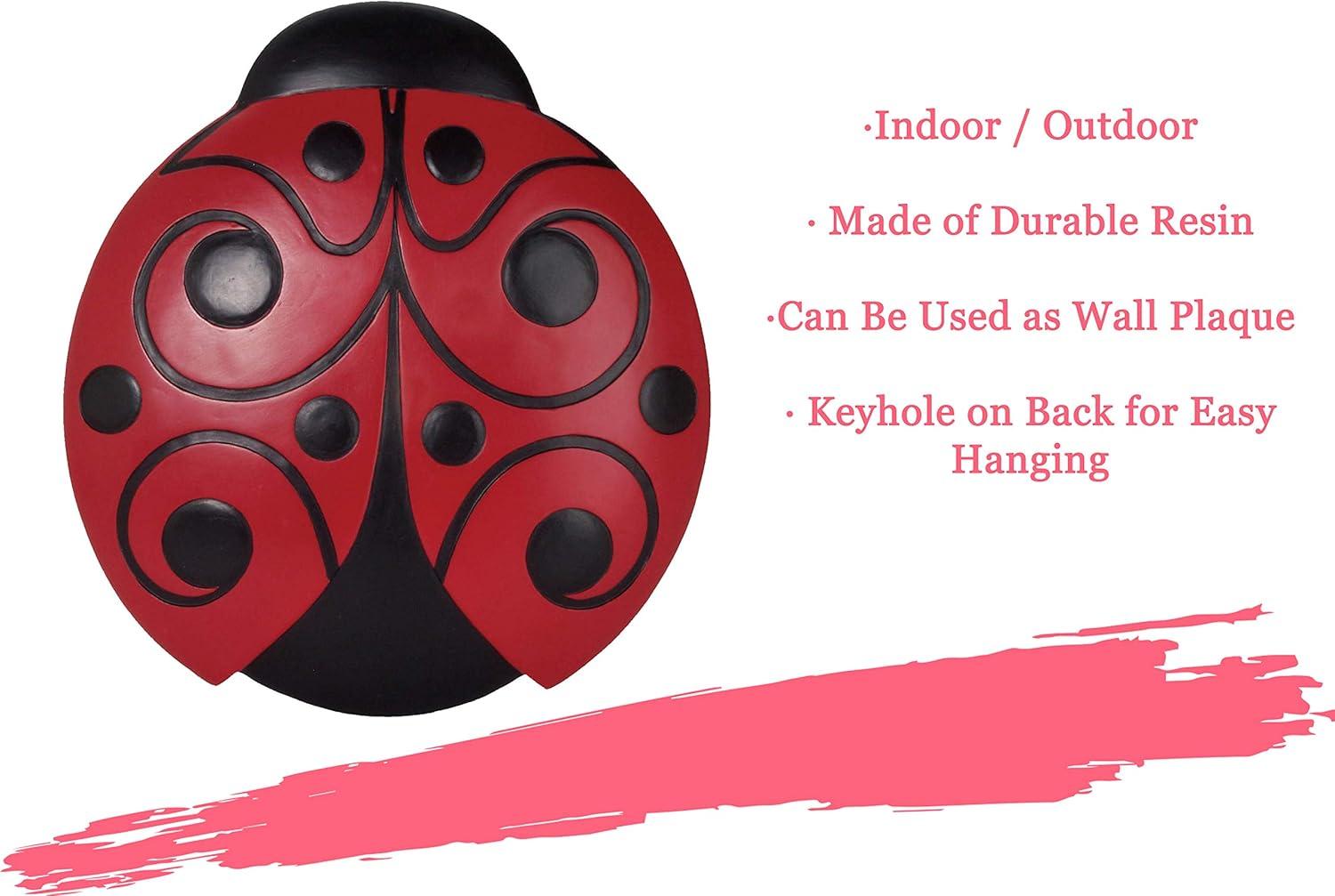 image:imageSpoontiques Garden Dcor Ladybug Stepping Stone Decorative Stone for Garden
