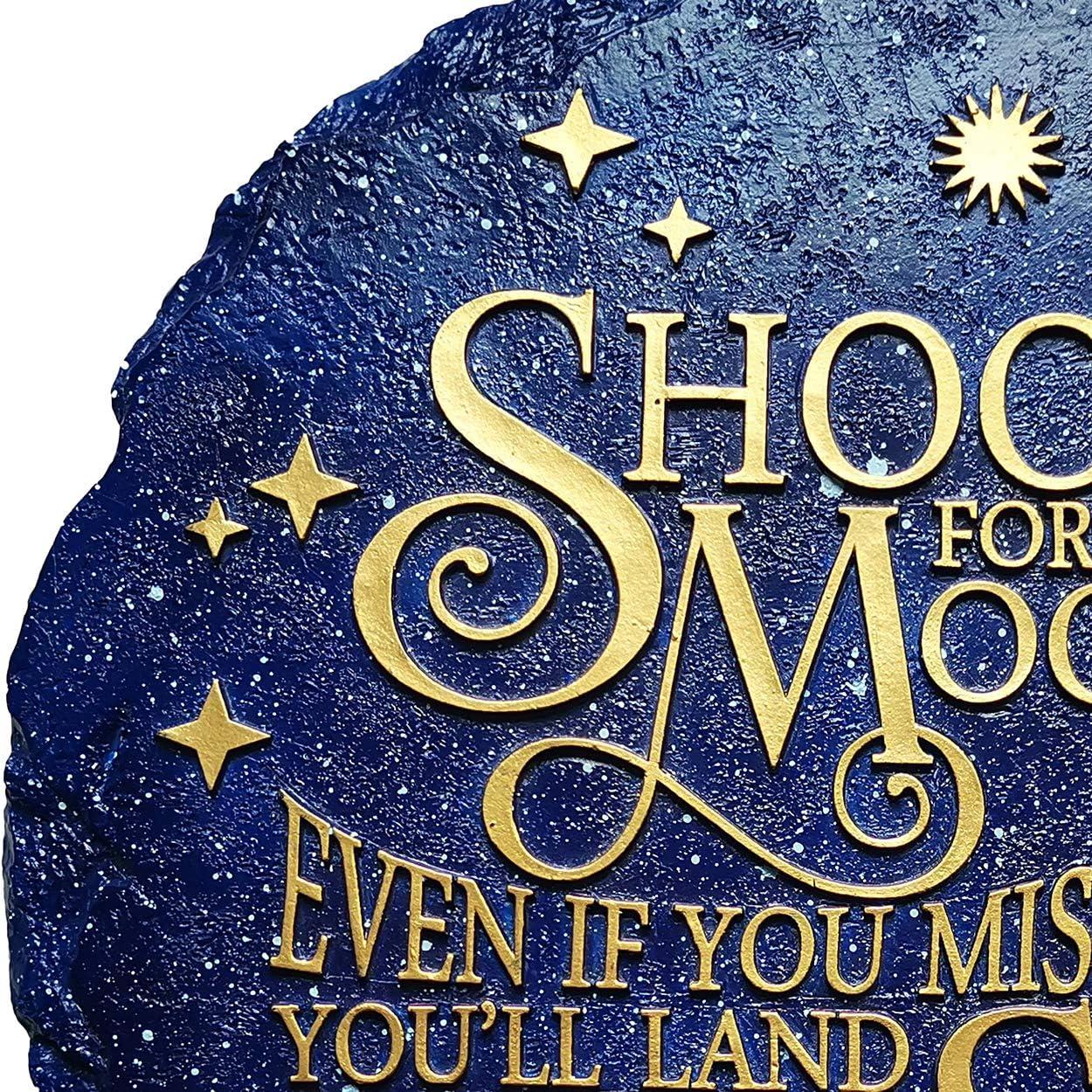 image:imageSpoontiques Garden Dcor Shoot for The Stars Stepping Stone Decorative Stone for Garden