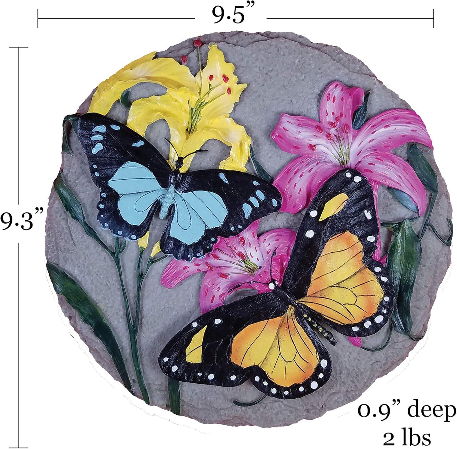image:imageSpoontiques Garden Dcor Sunflower Stepping Stone Decorative Stone for GardenButterfly