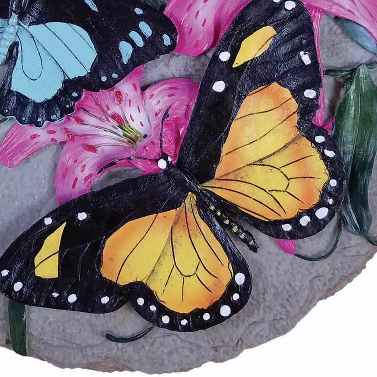 image:imageSpoontiques Garden Dcor Sunflower Stepping Stone Decorative Stone for GardenButterfly