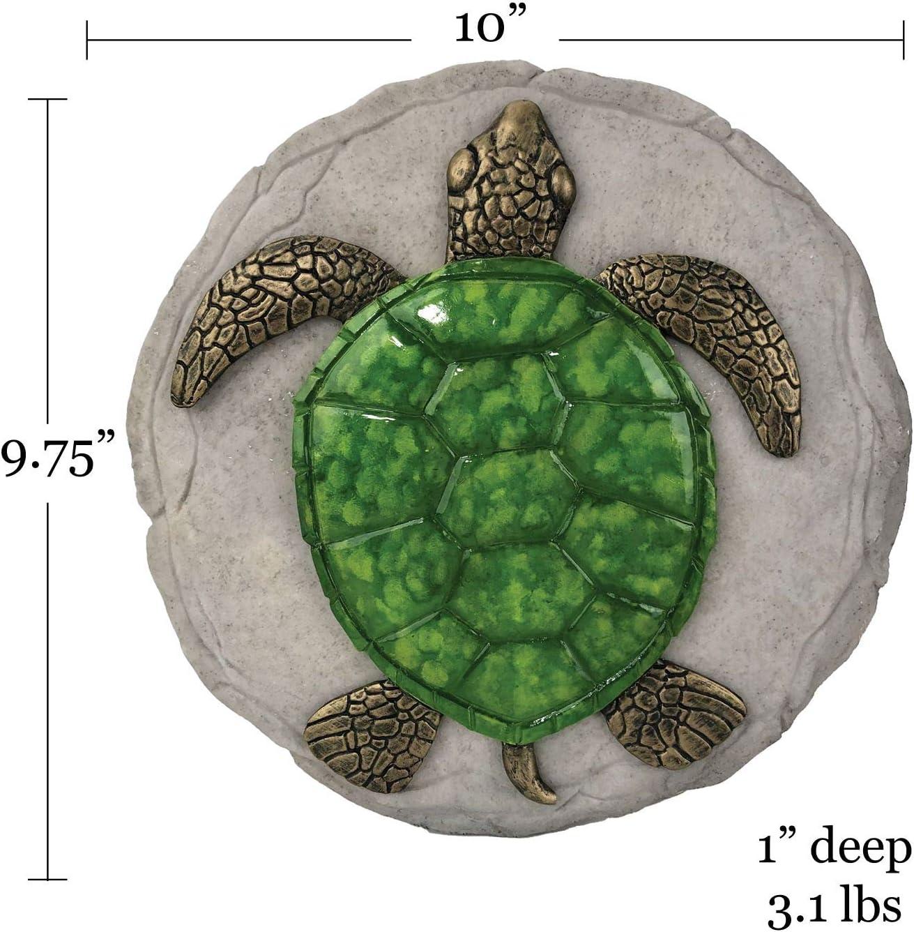 image:imageSpoontiques Garden Dcor Turtle Stepping Stone Decorative Stone for GardenTurtle