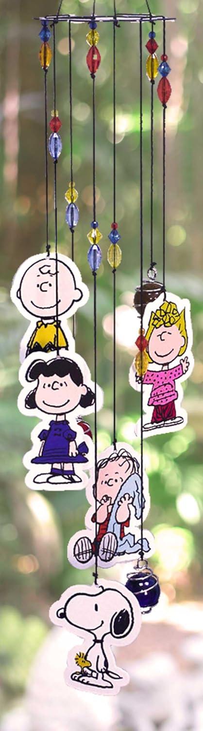 image:imageSpoontiques Peanuts Group Wind Chime Outdoor Garden Dcor Decorative Chimes for Yard Garden Backyard and Patio DecorationPeanuts Crew