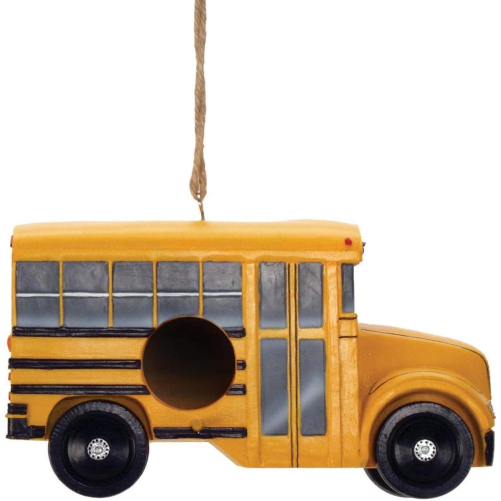 image:imageSpoontiques  Birdhouse  Garden Dcor  Decorative Bird House for Yard and Garden Decoration  Hanging Novelty for Outdoor Patio  Taco Truck BirdhouseSchool Bus