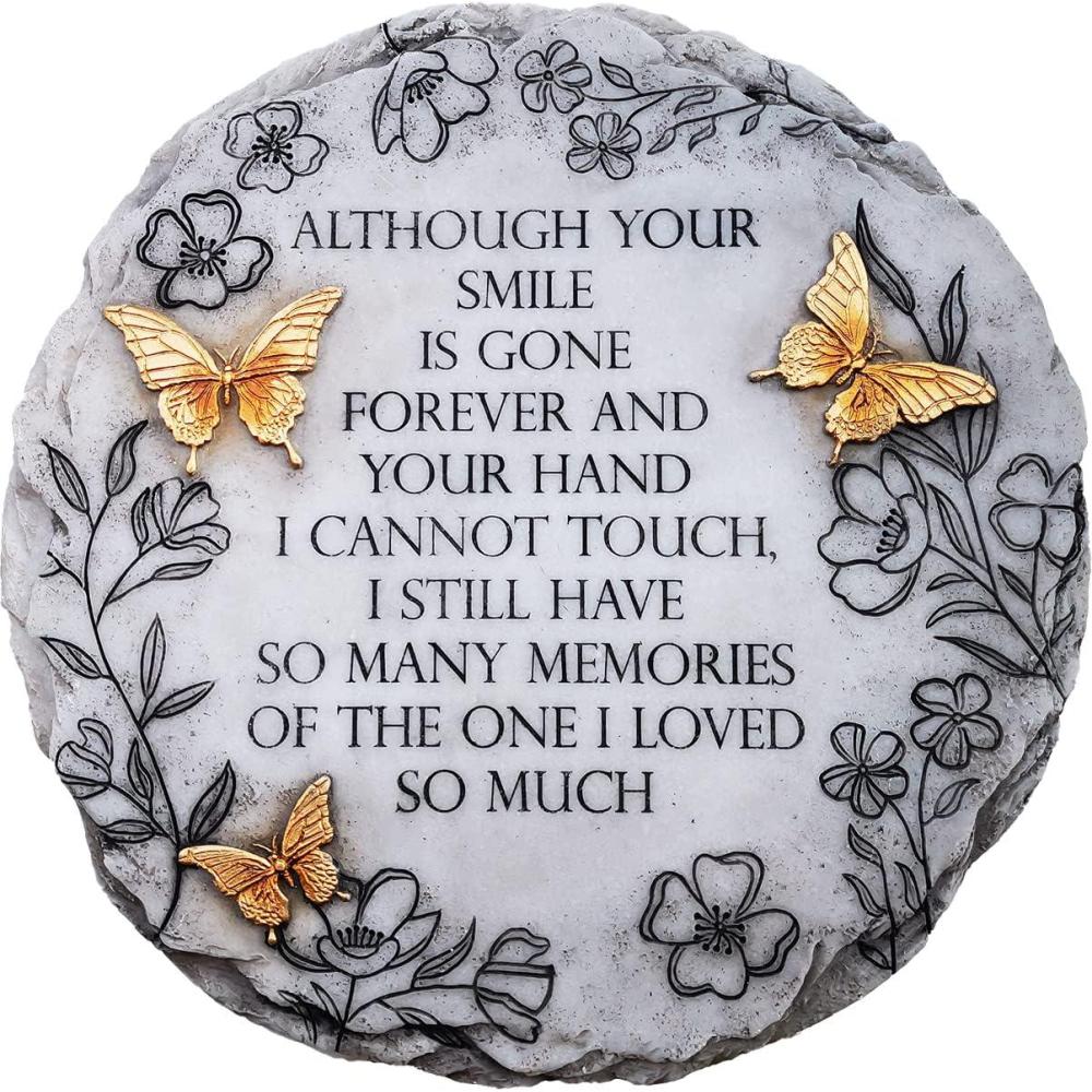 image:imageSpoontiques Garden Dcor Cardinal Stepping Stone Decorative Stone for GardenBronze Butterfly