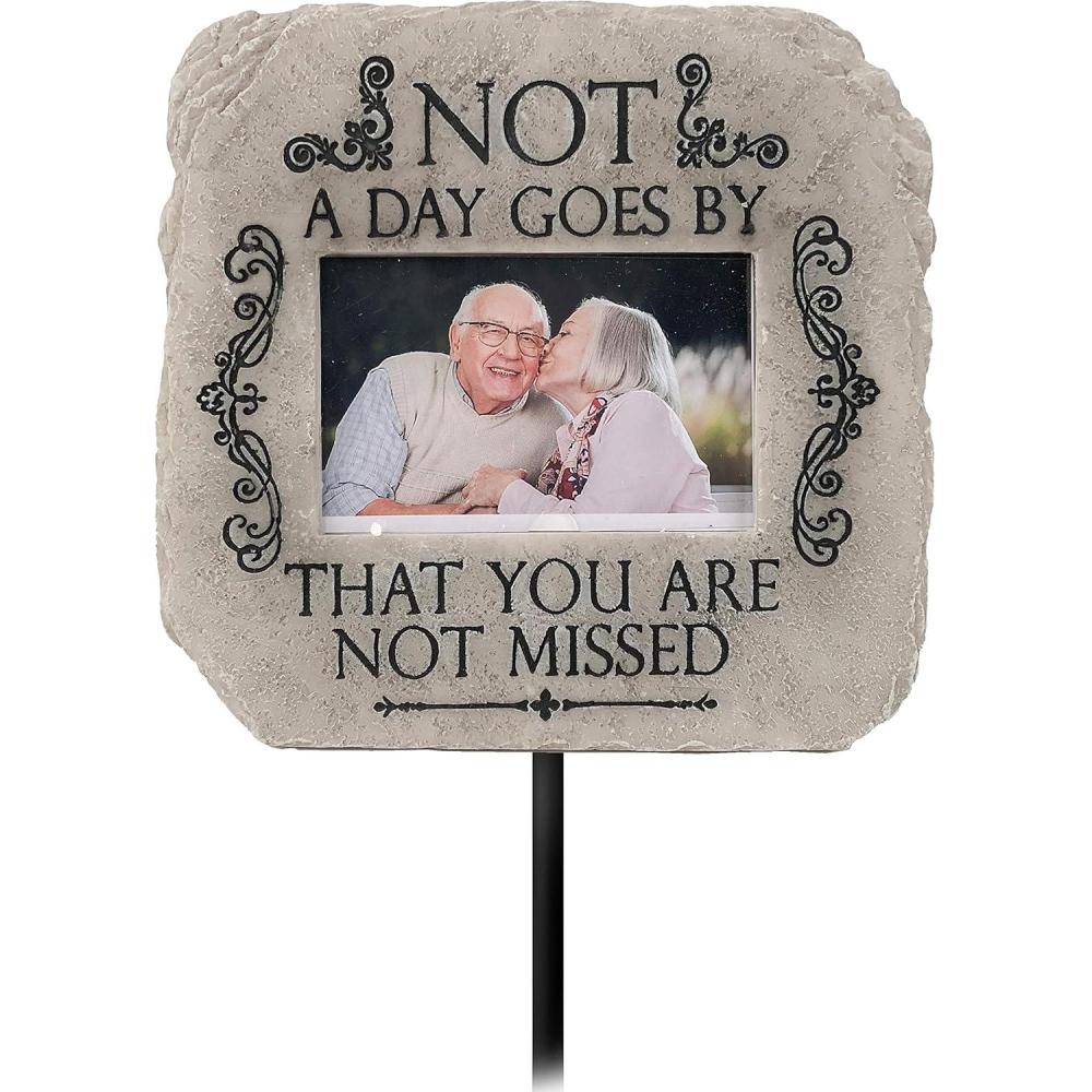 image:imageSpoontiques Garden Dcor Garden Stake Decorative Stake for Lawn and Yard 24 High Durable Weather Resistant Resin Sign for Home Dcor Cardinal Memorial Garden StakeGray