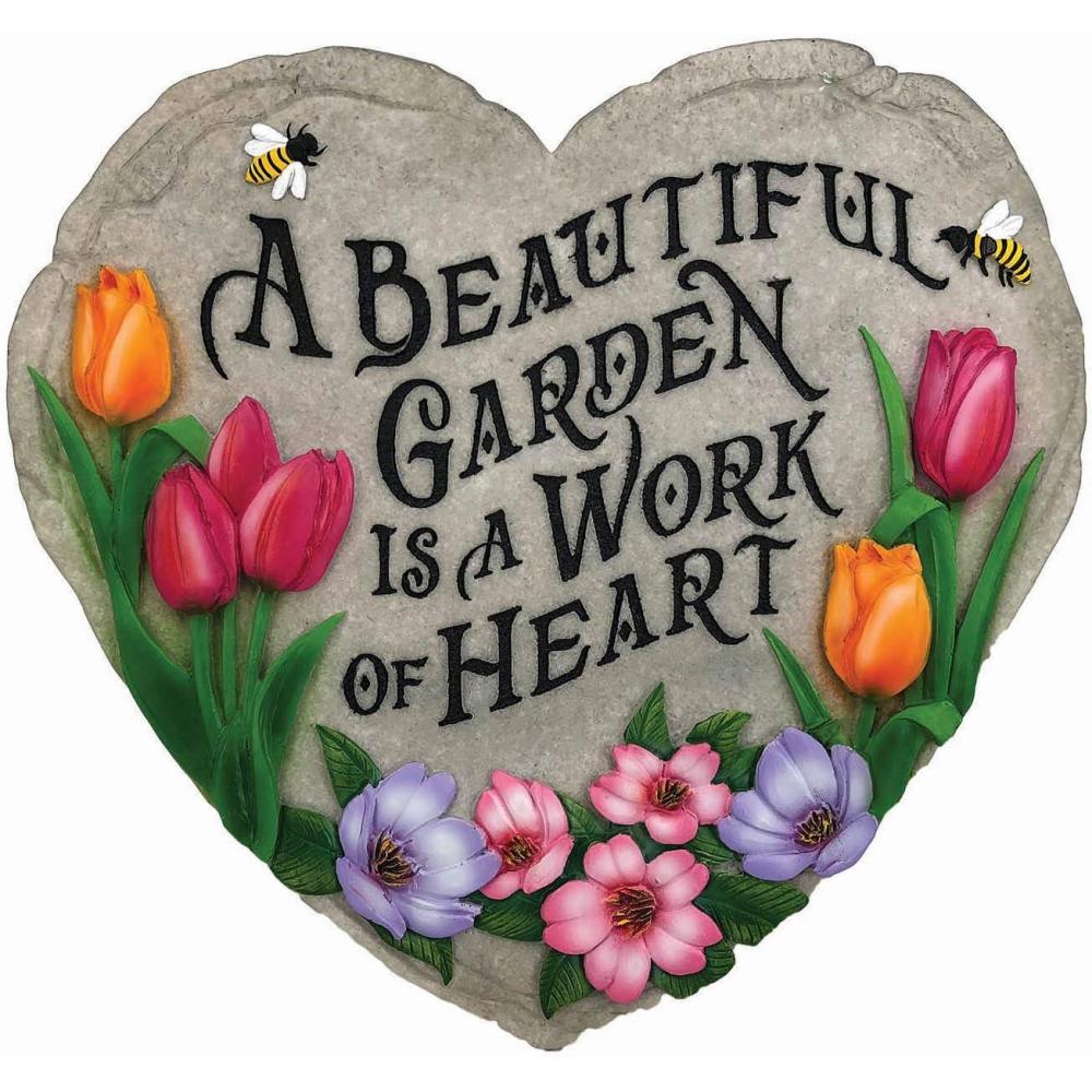 image:imageSpoontiques Garden Dcor Grandmas Garden Stepping Stone Decorative Stone for GardenBeautiful Garden