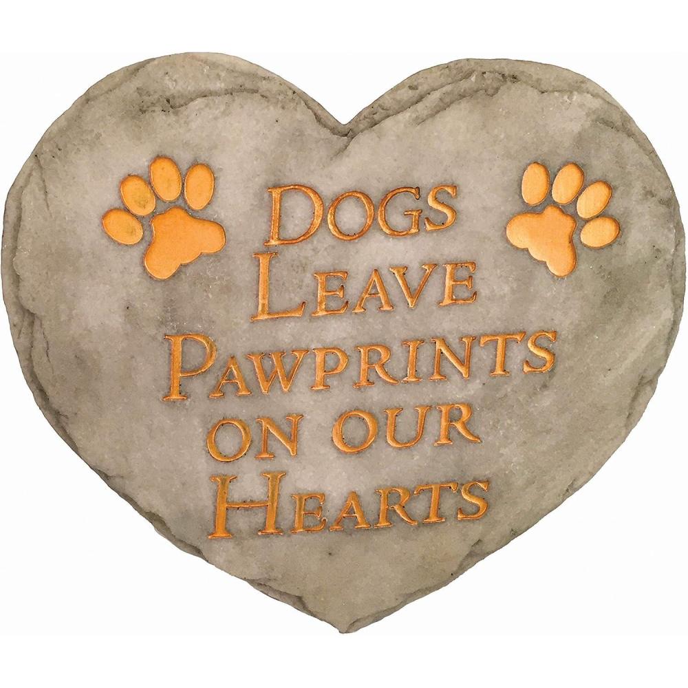 image:imageSpoontiques Garden Dcor Grandmas Garden Stepping Stone Decorative Stone for GardenDogs Pawprints