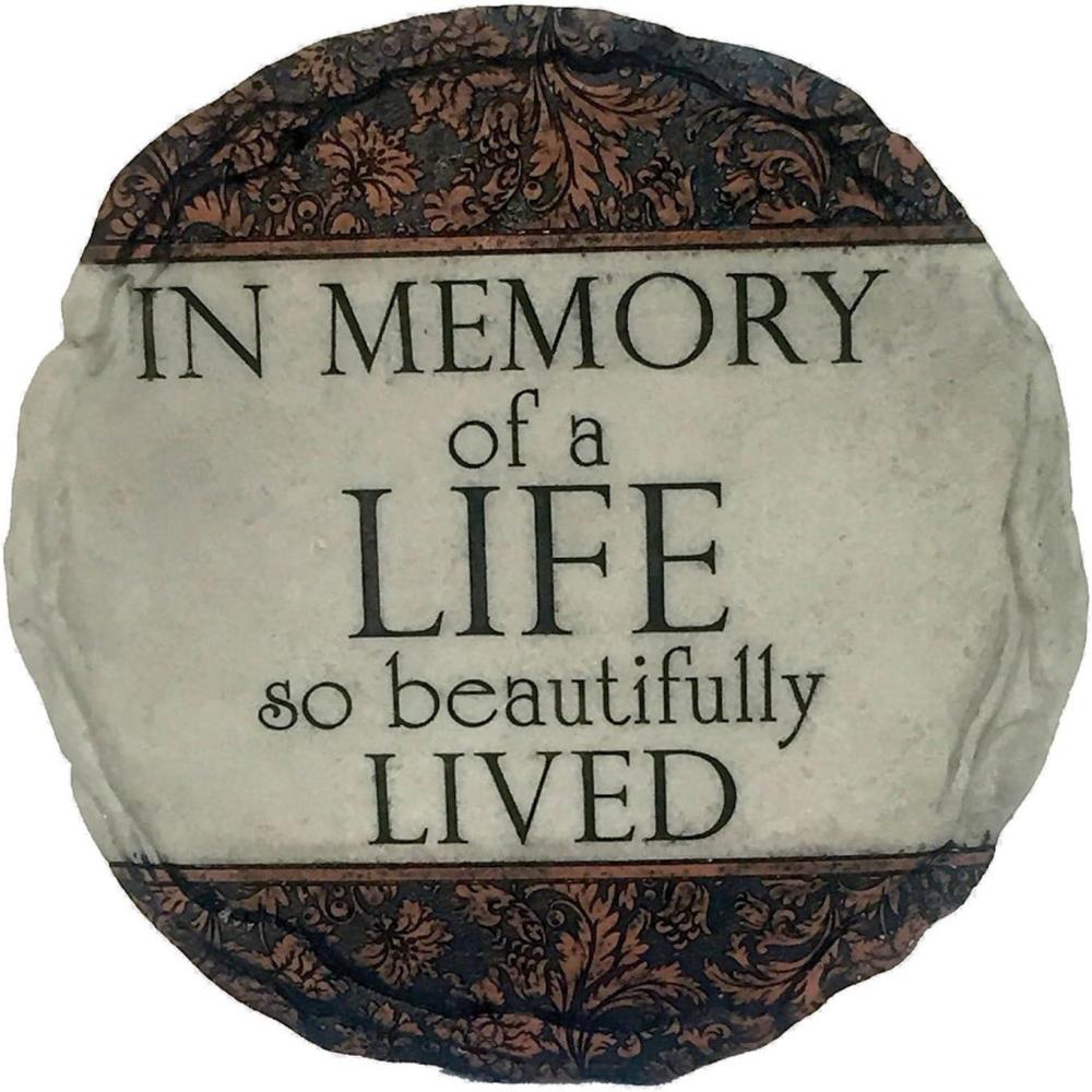 image:imageSpoontiques  Garden Dcor  Memory Grandpa Stepping Stone  Decorative Stone for GardenBeautifully Lived