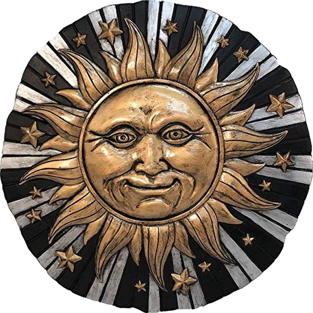 image:imageSpoontiques Garden Dcor Sunflower Stepping Stone Decorative Stone for GardenSunface