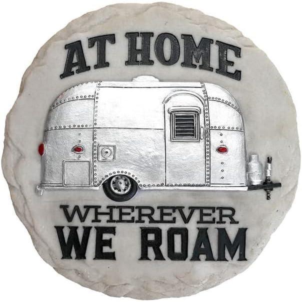 image:imageSpoontiques  Garden Dcor Mermaids Welcome Stepping Stone  Decorative Stone for GardenAirstream Camper