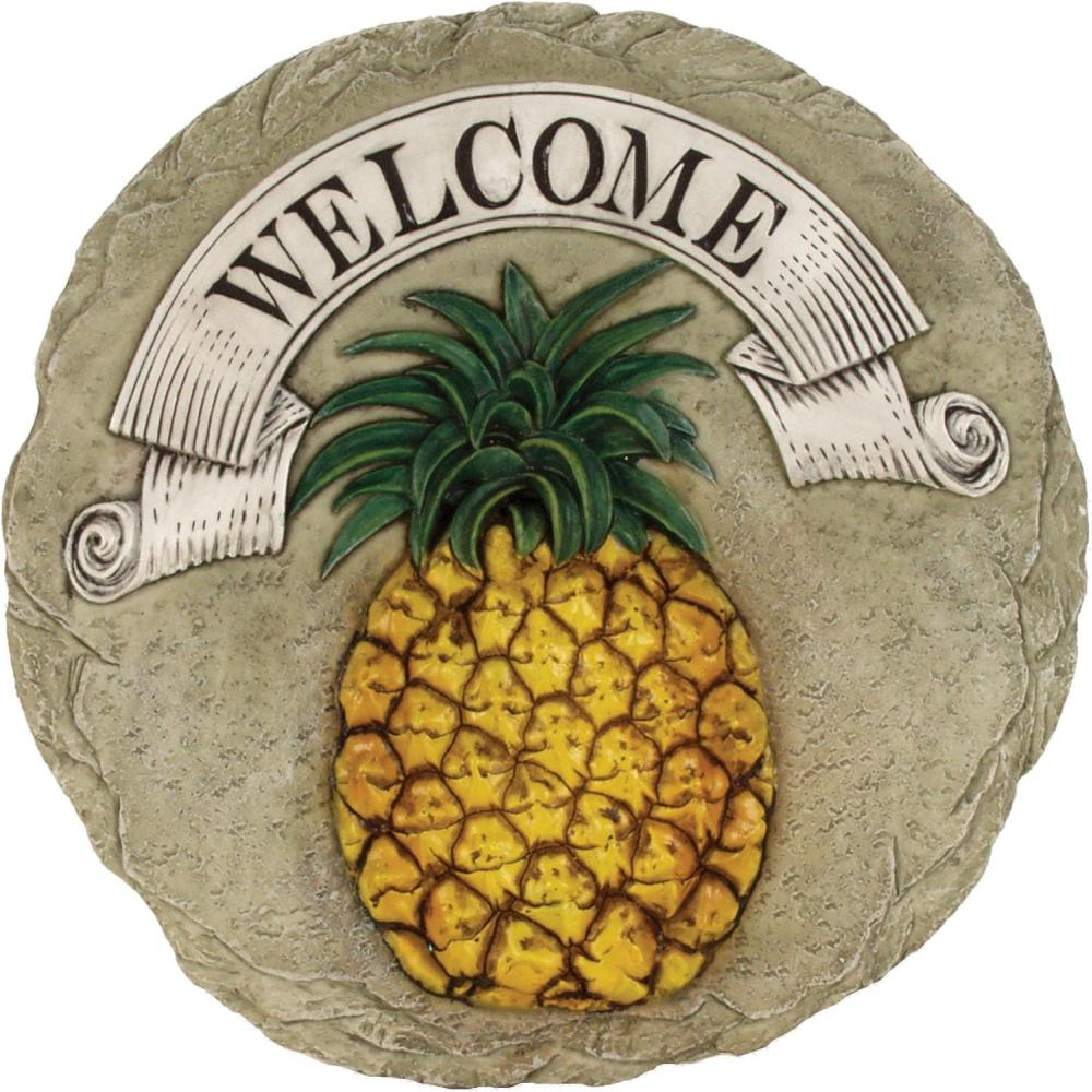 image:imageSpoontiques  Garden Dcor Mermaids Welcome Stepping Stone  Decorative Stone for GardenPineapple