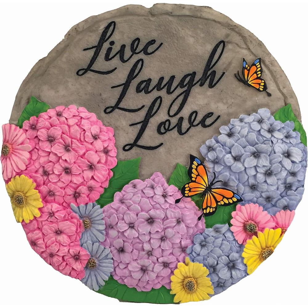 image:imageSpoontiques 13238 Live Laugh Love Stepping Stones Multicolored