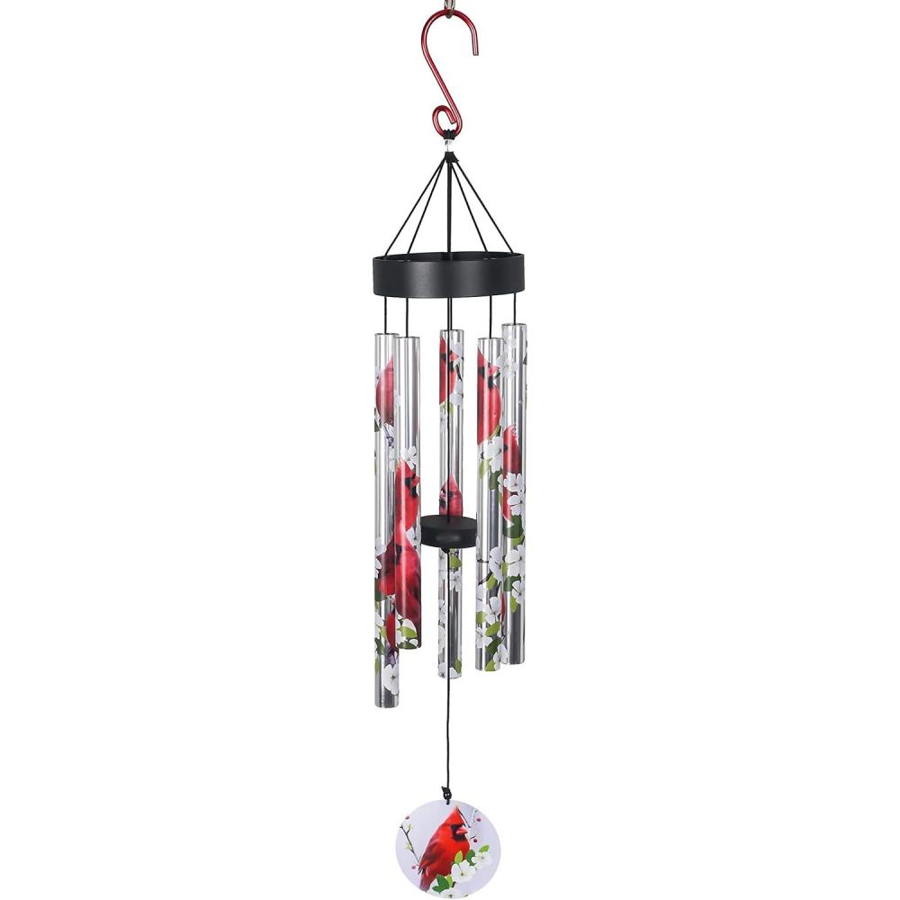 image:imageSpoontiques Cardinal Wind Chime Outdoor Garden Dcor Decorative Chimes for Yard Garden Backyard and Patio Decoration