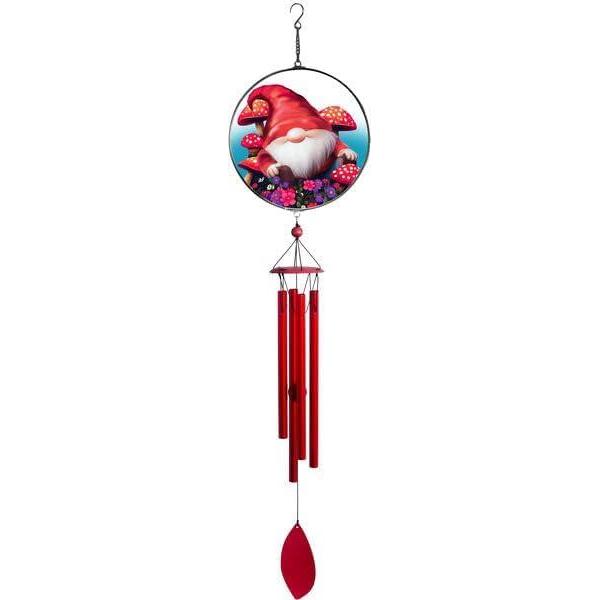 image:imageSpoontiques Gnome Wind Chime Outdoor Garden Dcor Decorative Chimes for Yard Garden Backyard and Patio DecorationGnome Suncatcher