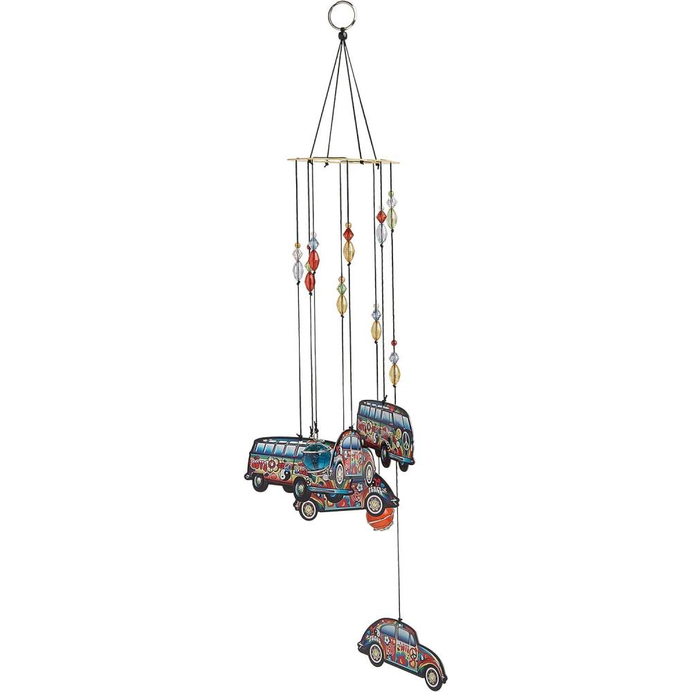 image:imageSpoontiques Horse Wind Chime  Outdoor Garden Dcor  Decorative Chimes for Yard Garden Backyard and Patio DecorationHippie CarLove Bus