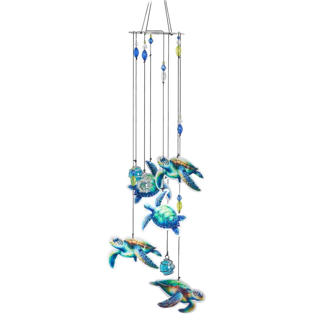 image:imageSpoontiques Horse Wind Chime  Outdoor Garden Dcor  Decorative Chimes for Yard Garden Backyard and Patio DecorationSea Turtle