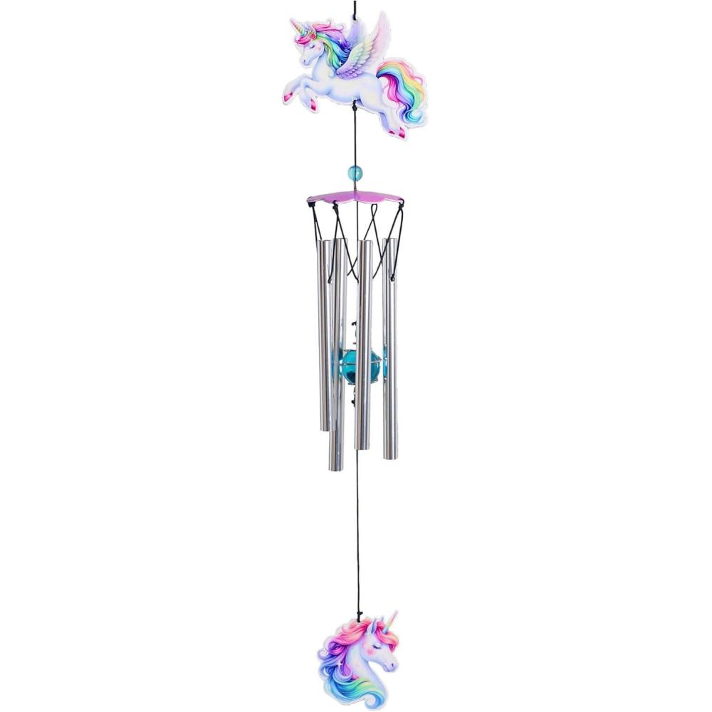 image:imageSpoontiques Horse Wind Chime  Outdoor Garden Dcor  Decorative Chimes for Yard Garden Backyard and Patio DecorationUnicorn