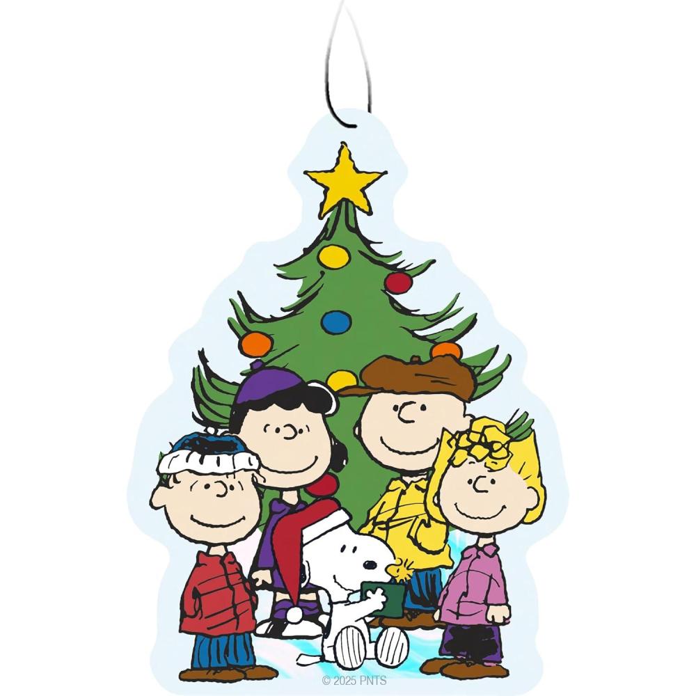 image:imageSpoontiques Peanuts Christmas Air Freshener 3pk Themed Car Interior Accessories amp Essentials Hanging Air Freshener for Cars amp Trucks LongLasting Fragrance New Car Scent