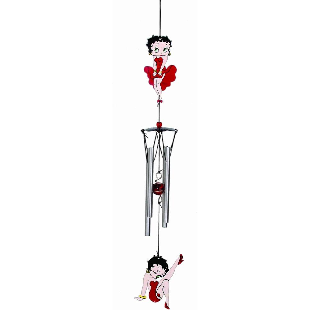 image:imageSpoontiques Peanuts Group Wind Chime  Outdoor Garden Dcor  Decorative Chimes for Yard Garden Backyard and Patio DecorationBetty Boop 18