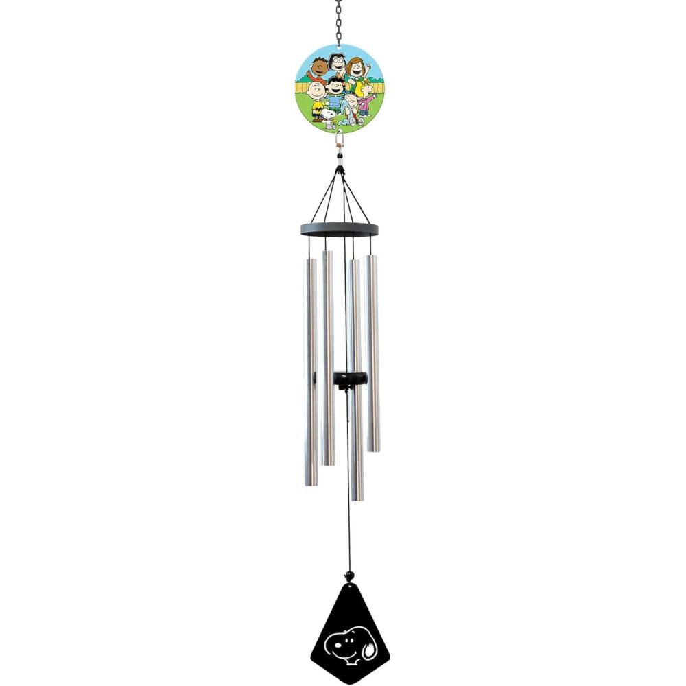 image:imageSpoontiques Peanuts Group Wind Chime Outdoor Garden Dcor Decorative Chimes for Yard Garden Backyard and Patio DecorationPeanuts Metal